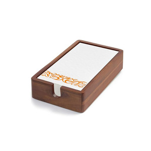 Boîte à mouchoirs en bois pour bureau, boîte de rangement, porte-mouchoirs carré en bois massif, boîte de rangement pour café - Product Image 2