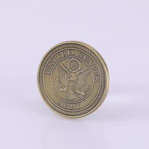 Monedas de latón antiguo indio, fabricación de recuerdos, con estampado de Metal, moneda de desafío personalizada en blanco