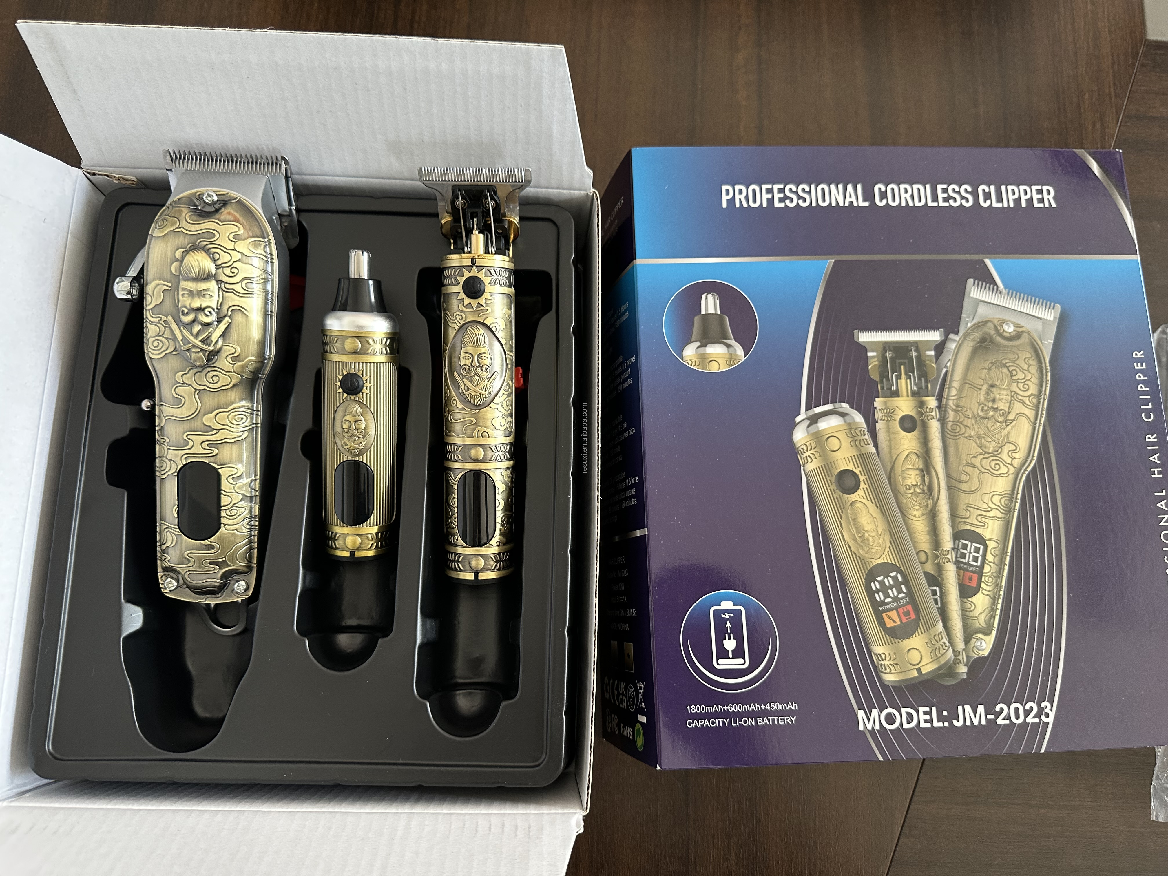 Resuxi JM-2023 Professional Hair Clipper - Customizable Logo