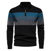 Vente de gros Nouveau pull hiver hommes respirant anti-rides ODM avant avec logo ouvert col poitrine Pull