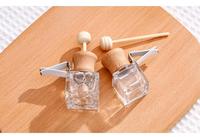 Bouteille de diffuseur de parfum en verre de qualité bon marché de 10ml emballage cosmétique transparent pince de voiture en vrac