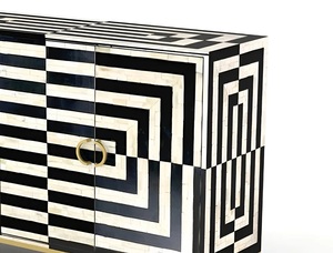 Handmade Eco-Friendly Bone Inlay Modern Design <b>Chest</b> Cabinet <b>Storage</b> Furniture for Living Room Bedroom Hospital Hotel School Use - Product Image 3