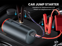 Kit Esencial de Lujo para su Auto, Set 5 en 1: Arrancador de Emergencia, Aspiradora Inalámbrica, Inflador de Neumáticos, Caja para Teléfono, Personalización de Marca