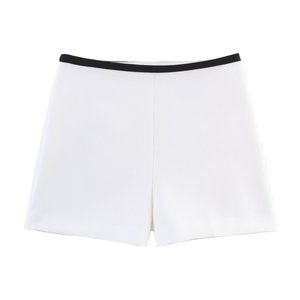 Conjunto de 2 Piezas de Chaleco y Pantalones Cortos sin Mangas con Cuello y Bloques de Color para Mujer, a la Moda - Product Image 4