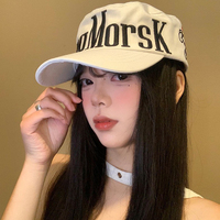 Casquette de baseball unisexe en coton brodée, à visière plate et incurvée, style mode et personnalité, confortable, style américain, en stock, vente en gros