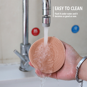 Silicone cơ thể chà Bàn chải tắm trở lại Scrubber và silicon <span class=keywords><strong>Sponge</strong></span> găng tay cho tắm - Product Image 6