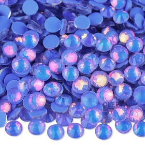 Nouveauté Usine Oleeya 2028 – Strass en Verre Couleurs Opale Mocha Populaires, Non Thermocollants, à Dos Plat pour Vêtements - Product Image 5