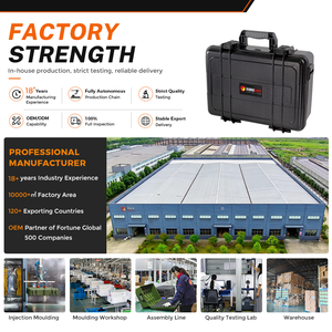 กล่องเก็บของ<span class=keywords><strong>กัน</strong></span><span class=keywords><strong>กระแทก</strong></span>แบบพกพา ABS PP ทนทานสูง <span class=keywords><strong>กัน</strong></span>น้ำ IP67 พร้อมฟองน้ำแบบกำหนดเอง กล่องเครื่องมือพลาสติกแข็ง - Product Image 6