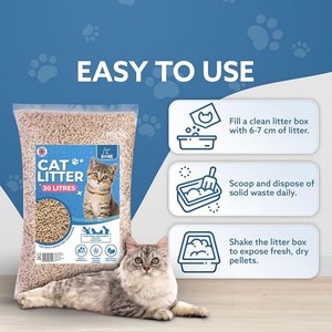 Wholesale Natural Pine Wood <b>Cat</b> <b>Litter</b> Plant Deodorization Low Dust Biological Particles No Fragrance <b>Cat</b> <b>Litter</b> - Product Image 1