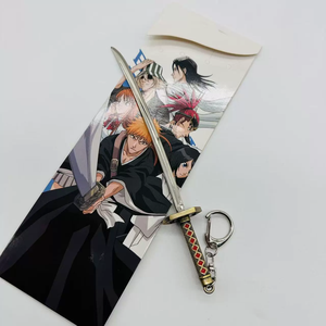 พวงกุญแจโลหะลายการ์ตูนอนิเมะคุโรซากิ อิจิโกะ อิโนะอุเอะ โอริฮิเมะ ขนาด 16 ซม. ขายส่ง พวงกุญแจดาบโลหะขนาดเล็ก - Product Image 5