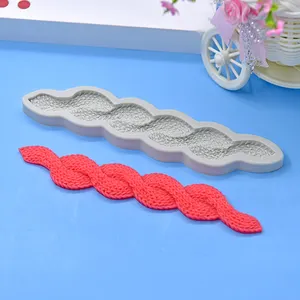 On Sale Wholesale Cake Lace Shape Silicone Mold Kitchen DIY Tools Fondant Cake Making Silicone Mold