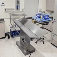 Table de levage vétérinaire en acier inoxydable pour animaux de compagnie, hydraulique, pour instruments chirurgicaux vétérinaires - Vente directe usine