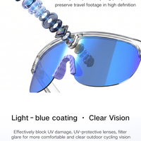 Lunettes Intelligentes Connectées avec Caméra Anti-Tremblement 1080P et Optimisation d'Image IA en un Clic pour la Création de Contenu Cycliste