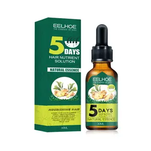 5 Days Ginger Hair Growth Essential Oil Products Anti Hair Loss Serum Fast Growing Nourish Soften Scalp Repair Damaged Hair Care