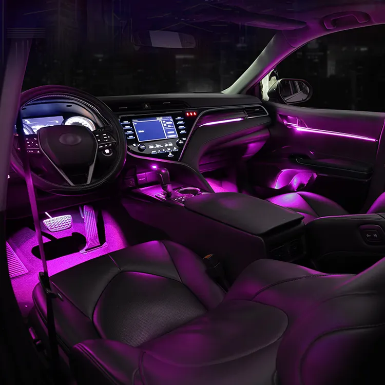 Système d'éclairage d'ambiance led multicolore pour Toyota Camry, haute qualité, lumière d'ambiance, pour l'intérieur, 5 pièces