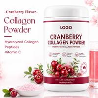 Collagène hydrolysé de type I et III à la vitamine C, poudre cosmétique, complément alimentaire, soutient la peau, les cheveux et les ongles des femmes