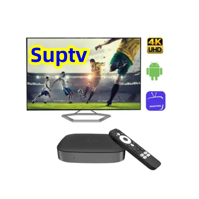Suptv กล่องสมาร์ททีวี4K แอนดรอยด์, สนับสนุน M3u MAG STB กล่องไฟทีวี Android