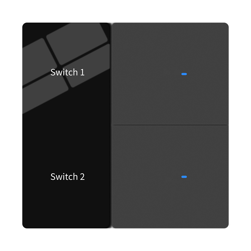 Interruptor de pantalla LED de 2 vías - Gris