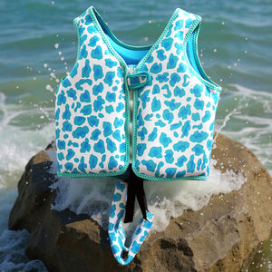 مريح لون مشرق كامل الجبهة سستة النايلون السلامة السباحة الأطفال سترة الطفو سترة تعويم سترة تعويم - Product Image 4