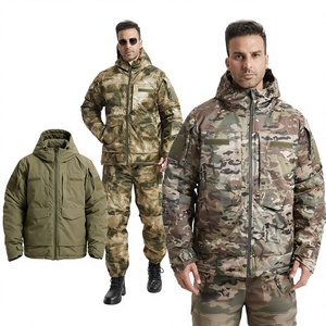Giacca Bomber Tattica Mimetica Esclusiva Transfrontaliera in Cotone Termico Spesso Antivento Impermeabile con Cappuccio per Esterni e Streetwear - Product Image 1