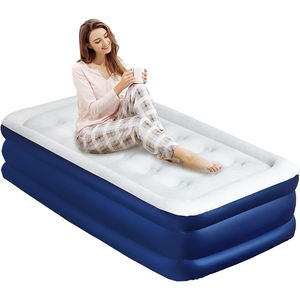 Colchón de aire personalizado directo de fábrica, cama inflable moderna doble elevada con colchón inflable de bomba incorporada - Product Image 5