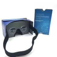 Lunettes convexe 3D de réalité virtuelle, Design personnalisé, impression Logo, 3D, en carton, Google V2, avec serre-tête, 2021 unités, 2.0