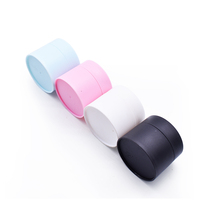 Contenants cosmétiques personnalisés blancs, noirs, roses, verts, pot à crème en plastique à double paroi