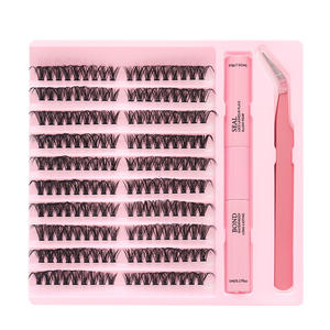 <span class=keywords><strong>Kit</strong></span> de <span class=keywords><strong>cils</strong></span> synthétiques Diy Lash Clusters Wholesale Best-eyelash Faux <span class=keywords><strong>Cils</strong></span> 30D 40D 50D avec colle Tweezer Private Label - Product Image 6