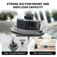 Stabilisateur vidéo multifonctionnel avec bras amortisseur de chocs pour DJI Osmo Pocket 3, trous de montage 1/4'', support voiture et pour caméra d'action 360°