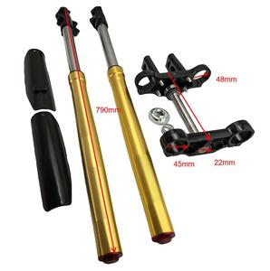 Amortisseur avant de moto hydraulique tout-terrain 790 mm avec pinces de montage triple arbre en aluminium 45 mm/48 mm pour moto tout-terrain Apollo - Product Image 1
