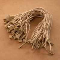 Corde d'étiquette de ficelle de vêtements Corde d'étiquette de fil de jute naturel de haute qualité Corde d'étiquette de protection de l'environnement