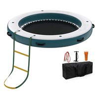 Raft flottant commercial en PVC, ponton circulaire gonflable, hamac aquatique pour yacht et bateau de fête