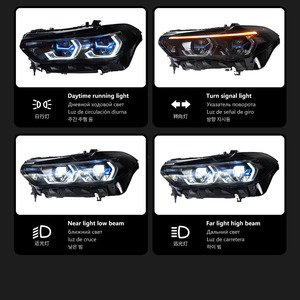<span class=keywords><strong>Pour</strong></span> BMW X5 G05 X6 G06 2019-2023, ensemble <span class=keywords><strong>de</strong></span> phares à LED <span class=keywords><strong>laser</strong></span>, boîtier fumé, DRL doré, projecteur bicolore - Product Image 6
