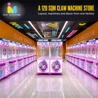 Machine de jeu d'arcade de type griffe pour aire de jeux intérieure, centre commercial et centre de divertissement familial, pour enfants et adultes, multijoueur