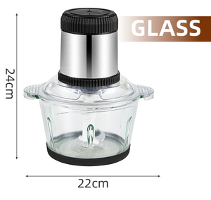 Picadora de cocina para el hogar, picadora de alimentos, picadora de carne pequeña y barata de acero inoxidable, picadora de carne eléctrica automática de 2L y 3L a la venta - Product Image 6