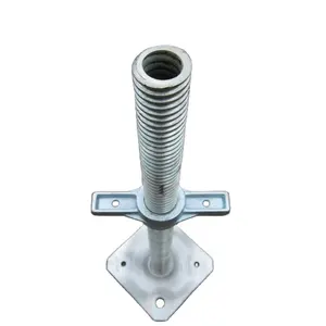 Scaffolding Galvanized Adjustable Solid Hollow Type Screw Base Jack for sale