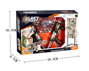 2人用セットソフトフォームボールガンポッパーおもちゃ子供用シューティングゲームフォームエアソフトプラスチックガン - Product Image 5