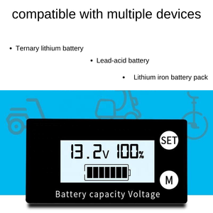 Không thấm nước DC 8V-100V LCD xách tay 12 Volt Pin mét pin công suất điện áp chỉ số - Product Image 6