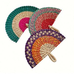 Abanico de Bambú Hecho a Mano Tradicional - Decoración para el Hogar, Recuerdo para Fiestas o Uso Doméstico - Product Image 1