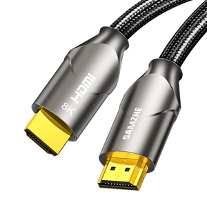 Cable HDMI SAMZHE de Aleación de Zinc con Certificación V2.1, 8K/60Hz 4K/120Hz, Ultra Alta Velocidad, 48Gbps, Compatible con HDR Dinámico de 12 Bits - Product Image 1