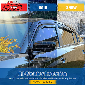 Viseras para Ventanas de Dodge Charger 11-23, Acrílicas, Integradas, Protección Contra Lluvia y Viento, 4 Piezas - Product Image 6