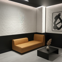 Panneau mural en pierre flexible pour l'intérieur des villas |   Revêtement en pierre de terrazzo Pebble léger