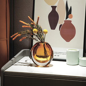 Home Decor Accessories Five Colors Flower <b>Glass</b> <b>Vase</b> clear <b>Bag</b> - Product Image 2