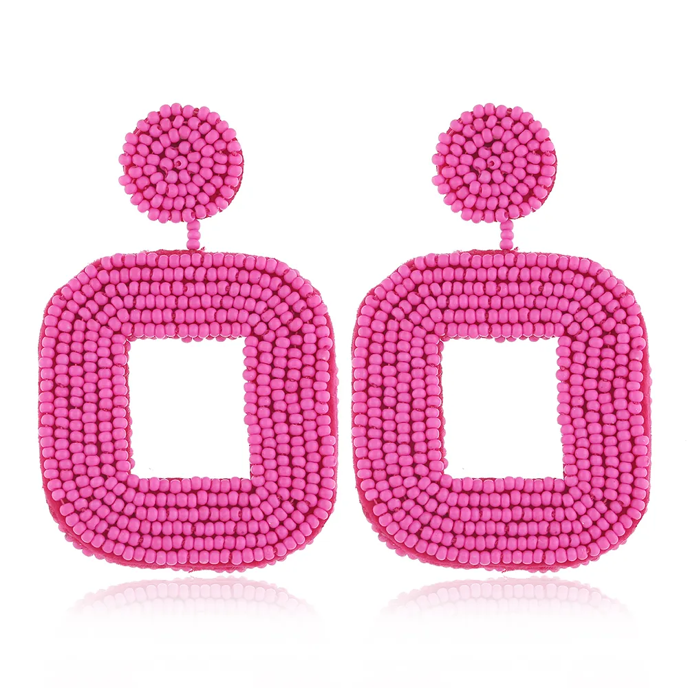 Fashion Colorful handmade seed bead earring designs For Women Wholesale NS10003