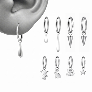 Joyería <span class=keywords><strong>de</strong></span> Piercing <span class=keywords><strong>de</strong></span> Moda Estética Gótica Punk sin Rosca con Recubrimiento PVD <span class=keywords><strong>de</strong></span> Titanio Grado 23 para Tiendas <span class=keywords><strong>de</strong></span> <span class=keywords><strong>Tatuajes</strong></span> - Product Image 3