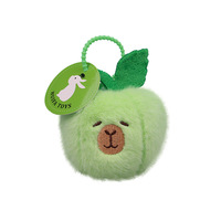 Schattige fruitvormige capibara pluche sleutelhanger zacht knuffeldier speelgoed voor vrouwen meisjes verjaardag feestje kerst Valentijnsdag cadeau