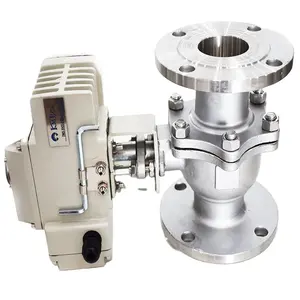 KMECO Customized Stainless Steel Flange Two Head Pneumatic Valve Ball Fitting