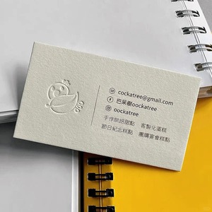 Tùy chỉnh Cảm ơn bạn thẻ logo dập nổi cá nhân thẻ kinh doanh 600g bông giấy Quà Tặng Thiệp chúc mừng - Product Image 3