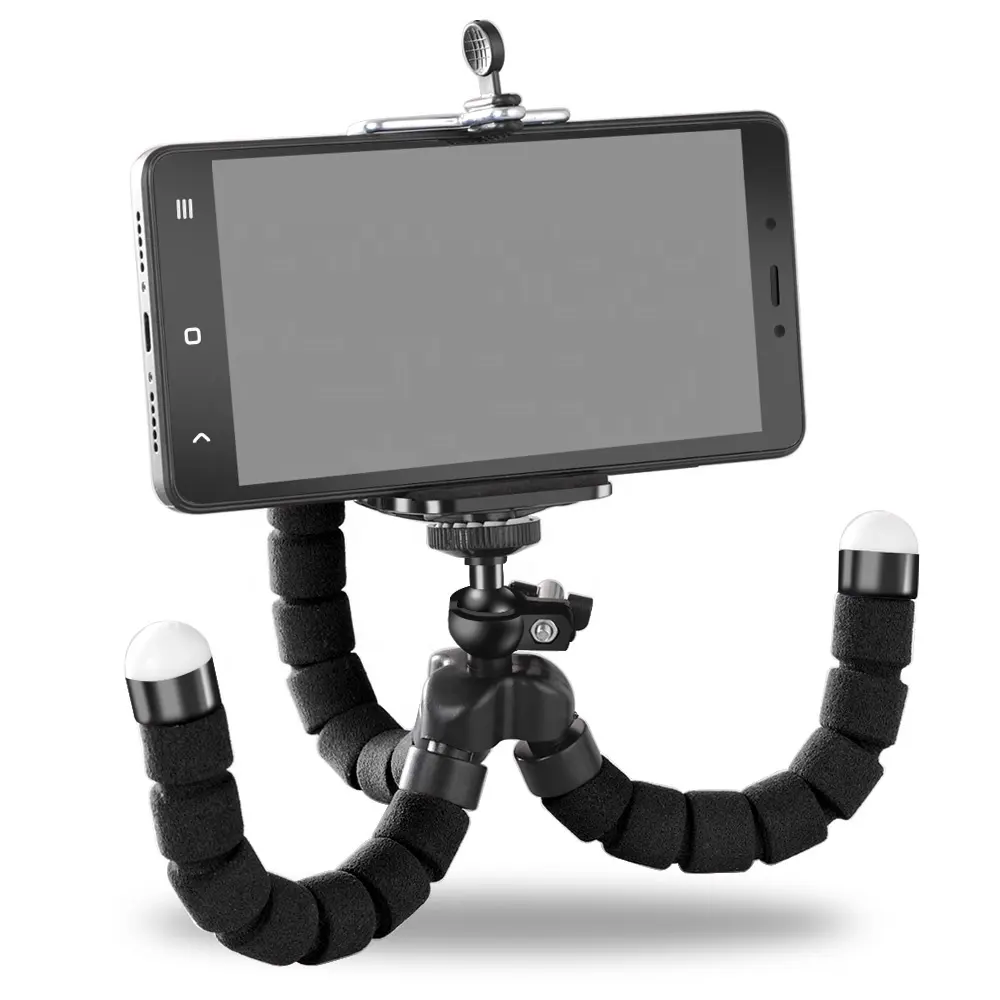 Remise en gros Éponge Flexible Paresseux Caméra de Table De Téléphone Portable de Support de Trépied Poulpe Triangle Support pour téléphone portable