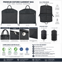 Sac de Voyage Pliable pour Hommes en Nylon Oxford et Cuir PU, avec Poignée et Poche Frontale Entièrement Ouverte, Taille Personnalisée, Vente en Gros Mondiale